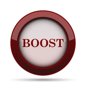 Boost icon. Internet button on white background. . 스톡 일러스트
