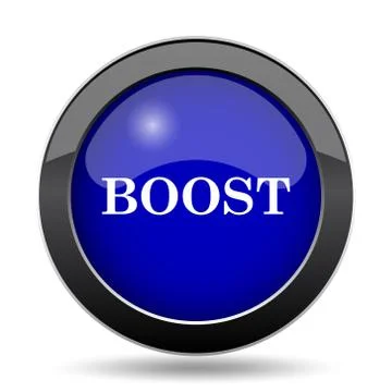 Boost icon. Internet button on white background.. Stock Illustration