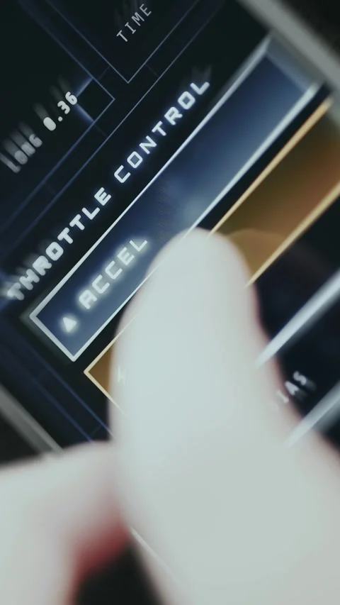 BOOST mode enabled by user on a pedal calibration dashboard Stock Footage 335475175