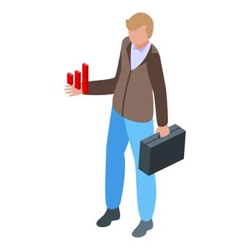 Boost online data icon isometric vector. Success teamwork Stock Illustration