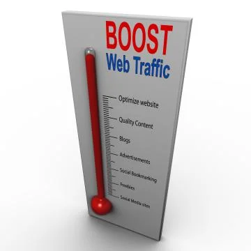 Boost web traffic Stock Illustration
