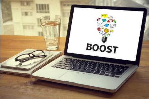 BOOST YOUR BUSINESS Stock Photos
