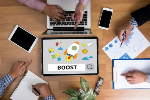 BOOST YOUR BUSINESS Stock Photos