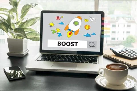 BOOST YOUR BUSINESS Stock Photos
