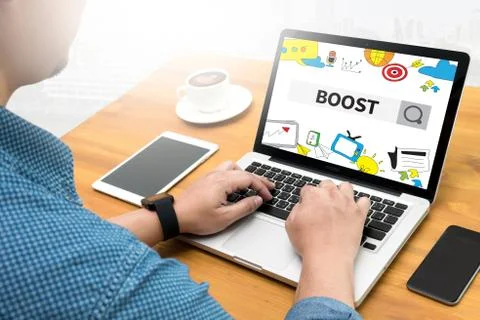 BOOST YOUR BUSINESS Stock Photos