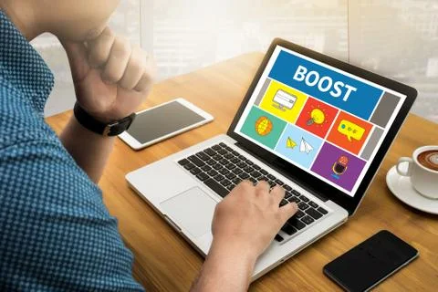 BOOST YOUR BUSINESS Stock Photos