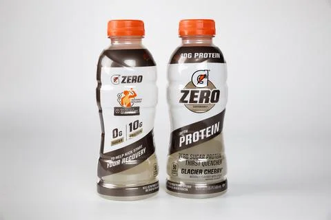 Boost your hydration with Gatorade zero sugar sports drink. Stock Photos