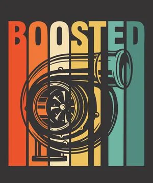 Boosted turbo Stock Illustration