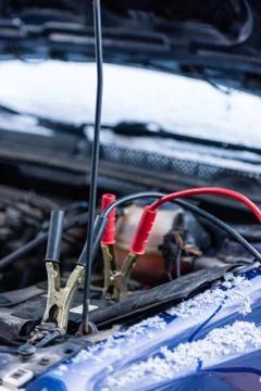 Booster cables 写真素材