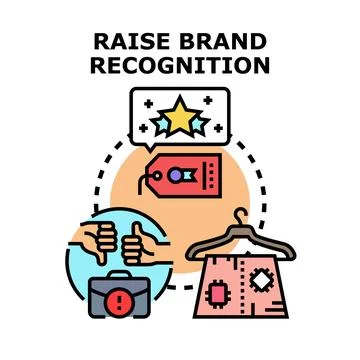 Boosting brand awareness and perception concept illustration Stock Illustration