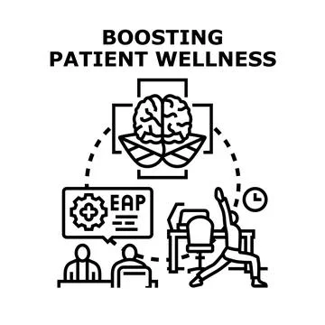 Boosting patient wellness through integrated health programs Illustrazione stock