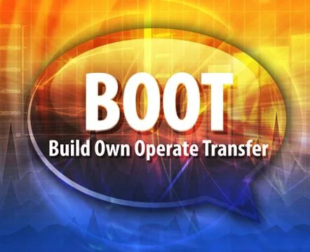 BOOT acronym word speech bubble illustration Illustrazione stock