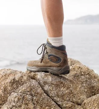Boot and leg Stock Photos