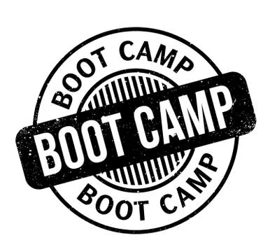 Boot Camp rubber stamp Stock Illustration