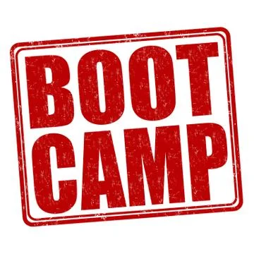 Boot camp stamp Stock Illustration