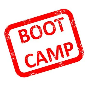 Boot camp stamp sign. boot camp grunge rubber stamp on white background. Stock Illustration