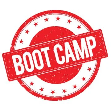 BOOT CAMP stamp sign red Stock Illustration