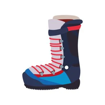 Boot cloth fashion winter cold icon. Vector graphic Stock Illustration