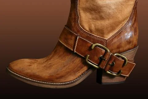 Boot of the cowboy Stock Photos