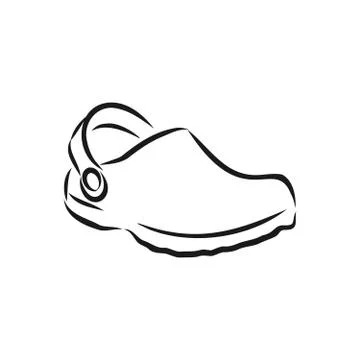 Boot for gardening vector doodle line art illustration, sticker, icon. Isolat Ilustración de archivo