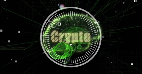 On boot, green holo brain centering while ring completing, filaments pulsing, Stock Footage 328684906