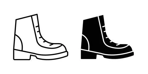 Boot icon Illustration designs pack for Web イラスト素材