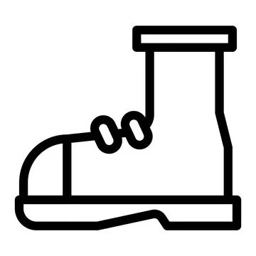 Boot illustration vector and logo Icon Army weapon icon perfect. Illustrazione stock