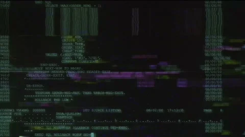 Boot the operating system and connect to the remote database. Stock Footage 236080539