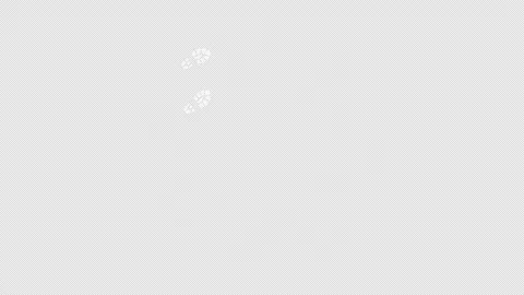 Boot prints moving in circle. Stock Footage 259059346