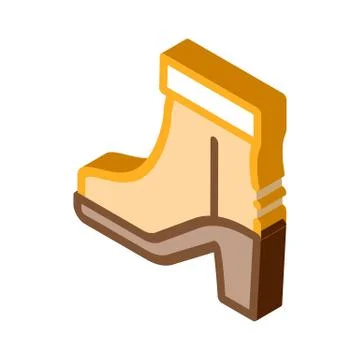 Boot Shoe isometric icon vector illustration Stock Illustration