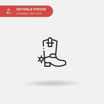 Boot Simple vector icon. Illustration symbol design template for web mobile U Stock Illustration