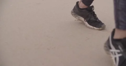 Bootcamp workout on the beach Stock Footage 148330883