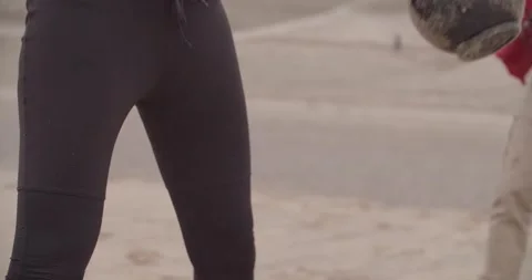 Bootcamp workout on the beach Stock Footage 148330901