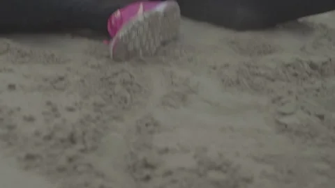 Bootcamp workout on the beach Stock Footage 148330933