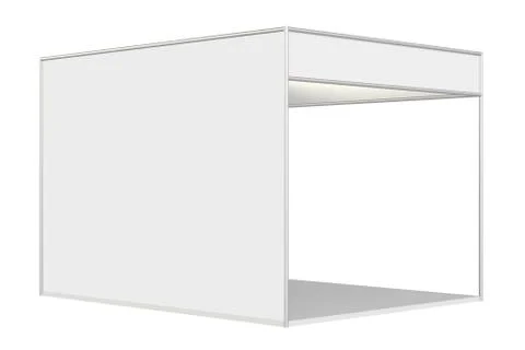 Booth for customizing advertising design stand Illustrazione stock