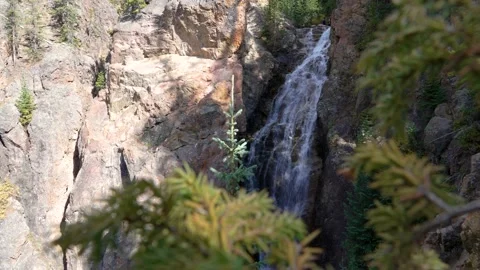 Booth Falls 1 | Lower | Vail, Colorado | Autumn | 4K Footage Stock Footage 220097327