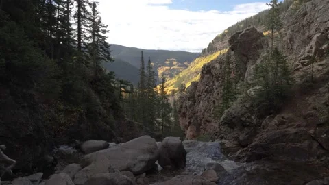 Booth Falls 2 | Upper | Vail, Colorado | Autumn | 4K Footage Stock Footage 220097298