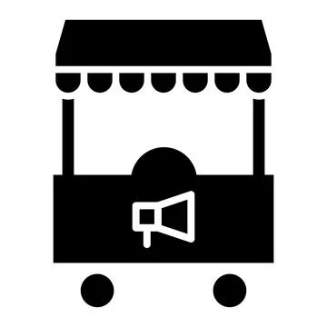 Booth Vector Icon Design Illustration Stock Illustration