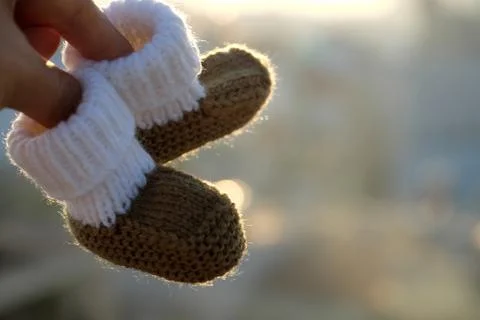 Booties for newborn Stock Photos