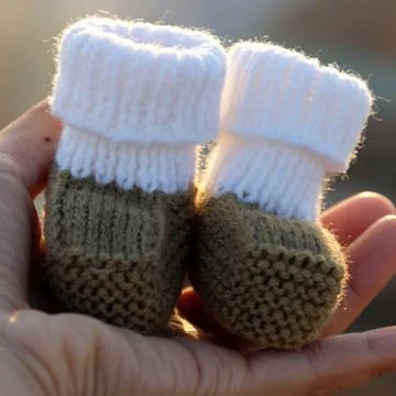 Booties for newborn Stock Photos
