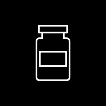 Bootle of drugs isolated icon. vector illustration eps 10. Bootle of medicines Illustrazione stock