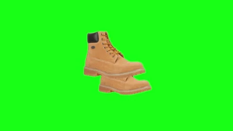 Boots animation on green screen Stock-Footage 335259005