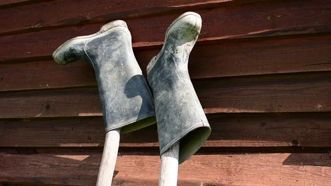 Boots are drying Stock Footage 116023933