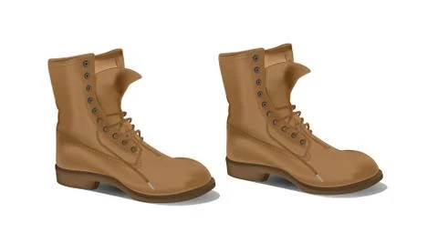 Boots detail vector illustration Stock Illustration