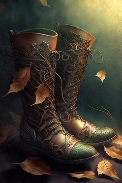 Boots of elvenkind Stock Illustration