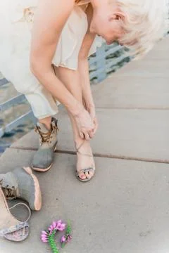 Boots to Heels Foto stock