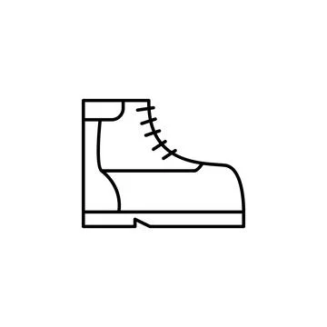 Boots icon. Element of clothes icon for mobile concept and web apps. Thin line Stock Illustration