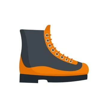 Boots icon, flat style Stock Illustration