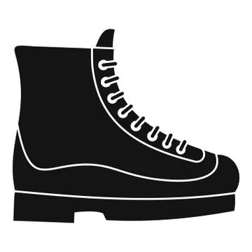 Boots icon, simple style Stock Illustration