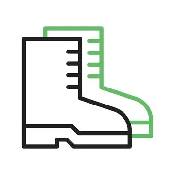 Boots icon vector image. Illustrazione stock